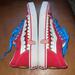 Vans Shoes | Customs Vans Mens Size 9 | Color: Red/White | Size: 9