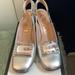 Gucci Shoes | Authentic Gucci Nappa Silk Argento Dancing Shoes. | Color: Silver | Size: 12