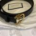 Gucci Accessories | New Gucci Belt Black With Gold Buckle | Color: Black/Gold | Size: Os