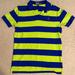 Polo By Ralph Lauren Shirts | Mens Polo - Size Medium - Blue/Lime Green Stripes | Color: Blue/Green | Size: M