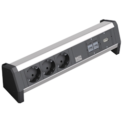 BACHMANN DESK 3x Schutzkontakt, 2x CAT6, 1x USB 3.0 Image