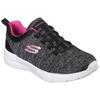 Slip-On Sneaker SKECHERS "DYNAMIGHT 2.0-IN A FLASH", Damen, Gr. 39, schwarz (schwarz, pink), Textil, Synthetik, sportlich, Schuhe, Slipper, Freizeitschuh, Komfortschuh für Maschinenwäsche geeignet