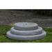 Campania International Round Plinth Pedestal Concrete | 3 H x 31 W x 31 D in | Wayfair PD-216-GS