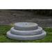 Campania International Round Plinth Pedestal Concrete | 3 H x 31 W x 31 D in | Wayfair PD-216-NA