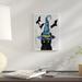 East Urban Home 'Black Cat I' Graphic Art Print on Canvas Canvas, Cotton in Black/Blue/Gray | 32 H x 18 W x 1.5 D in | Wayfair