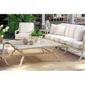 Tommy Bahama Outdoor Misty Garden Cocktail Table Metal in Brown/White | 19 H x 48 W x 48 D in | Wayfair 3239-947C