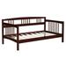 Winston Porter Twin Size Solid Wood Day Bed Frame In Espresso Finish Wood in Brown | Wayfair 6E6FFB4D96AC41649C6804F01224201A