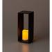 Wind & Weather Metal Floor Lantern w/ Candle Included Metal in Black | 12.5 H x 5 W x 5 D in | Wayfair LT8017