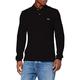 Lacoste Men's L1312 Long-Sleeve Polo Shirt,Black (Black 031),M (Manufacturer Size: 4)