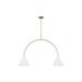 Visual Comfort Studio Collection Cambre 48 Inch 2 Light LED Linear Suspension Light - KC1102MWTBBS-L1