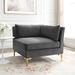 Ardent Performance Velvet Sectional Sofa Corner Chair