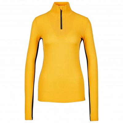 We Norwegians - Women's Tryvann Colblock Zipup - Merinounterwäsche Gr M gelb