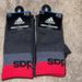 Adidas Underwear & Socks | Adidas Men’s Cushioned Socks Size 6-12 (Set Of 2) | Color: Gray/Red | Size: Shoe Size 6-12