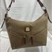 Dooney & Bourke Bags | Genuine Vintage Dooney & Bourke Taupe All Weather Leather Shoulder Bag Boho | Color: Gray/Silver | Size: Medium