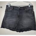 American Eagle Outfitters Shorts | Ae Stretch Denim ’90s Boyfriend Short | Color: Black | Size: 14
