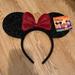 Disney Costumes | New! Disney Minnie Mouse Costume Ears Headband W/ Red Bow- Halloween Costume | Color: Black/Red | Size: Osg