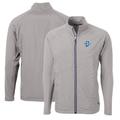 Men's Cutter & Buck Gray Indiana State Sycamores Big Tall Adapt Eco Knit Hybrid Recycled Full-Zip Jacket
