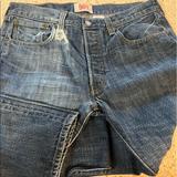 Levi's Jeans | Levi's 501 Straight Leg Button Fly Blue Dark Wash Jeans Mens Size 33 X 34 | Color: Blue | Size: 34
