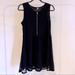 Zara Dresses | H&M A Line Lace Sleeveless Dress | Color: Black | Size: L