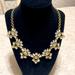 J. Crew Jewelry | J Crew Art Deco Crystal Statement Necklace | Color: Gold/Silver | Size: Os