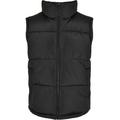 Jerseyweste URBAN CLASSICS "Urban Classics Herren Block Puffer Vest", Herren, Gr. XL, schwarz (schwarz, schwarz), 100% Polyester, Rundhals, Westen