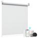 Symple Stuff Smart Motorized Blackout White Roller Shade Synthetic Fabrics | 48 H x 23 W in | Wayfair 047B10C565584CDEAAB17453791B0E35