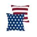 Plow & Hearth Indoor/Outdoor Star-Spangled Double-Sided Flag Pillow Polyester/Polyfill blend | 16 H x 16 W x 16 D in | Wayfair 65J88