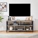 17 Stories Rapert Industrial TV Stand w/ Storage Cabinets for 65 Inch TV Wood in Gray | 24 H x 55 W x 16 D in | Wayfair