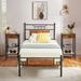 Trent Austin Design® Gosport Steel Platform 3 Piece Bedroom Set Wood/Metal in Brown | 43.7 H x 41.2 W x 78.4 D in | Wayfair