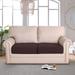 Rebrilliant Box Cushion Loveseat Slipcover Polyester in Brown | 10 H x 29.5 W x 30.5 D in | Wayfair 79120CD9C8BA4EFB8F07CD4FEA85388B