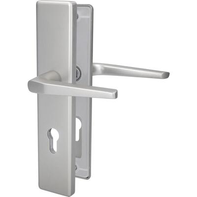 Alpertec - Schutzbeschlag Tira Drücker/Drücker Aluminium silber 92 mm Türbeschläge Image