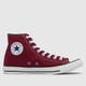 Converse all star hi trainers in burgundy