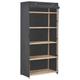 vidaXL Kleiderschrank Grau 79 x 40 x 170 cm Stoff