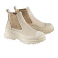 Werner Chunky-Chelsey-Boots, 39 - Sand/Braun, Damen, aus Leder