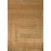 Vegetable Dye Modern Gabbeh Oriental Area Rug Hand-Knotted Wool Carpet - 6'10" x 8'0"