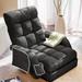 Adjustable Floor Chair Folding Lazy Gaming Sofa Chair with Pillow and Storage Bag