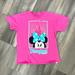 Disney Shirts & Tops | 5/$20 Disney Parks Disneyland Resort Girls' T-Shirt Minnie Mouse Pink Sz Large | Color: Pink | Size: Lg