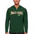 Men's Antigua Forest Green Bay Packers Legacy Full-Zip Hoodie