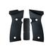 Hogue Sig Sauer P320 AXG Palmswell Panels Inverse Checkered G10 Solid Black 48159