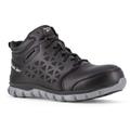 Reebok Sublite Cushion Work Shoe Athletic Waterproof Mid Cut - Men's Black/Grey 15 Medium 690774451728