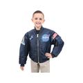 Rothco NASA MA-1 Flight Jacket Kid's Blue Extra Small 7063-309