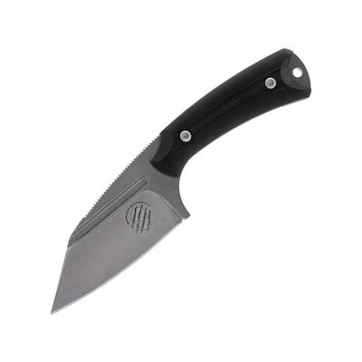 Akeron La Sanction by Bastinelli Folding Knife 2.75" stonewash finish Bohler N690 stainless blade Black G10 handle LA SANCTION G10 BLACK