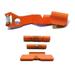 Centennial Defense Systems Extended Control Kit w/Mag Release for Glock 42/43 Stippled 2 Pins Hi-Viz Orange 40471