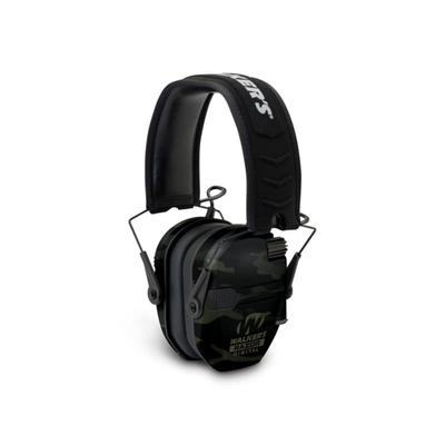 Walkers Razor Pro Digital Ear Muffs 23 dB NRR Gray Camo Ear Cups w/Black Band GWP-DRSEM-MC