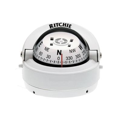 Ritchie S-53W Explorer Compass - Surface Mount - White S-53W