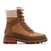 Sorel Lennox Lace Cozy STKD Waterproof Boot - Womens Velvet Tan Warp Red 7.5 2009271-242-7.5