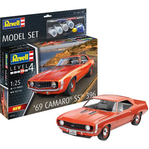 Revell Modellbausatz 69 Camaro SS, 1:25 orange Kinder Autos, Eisenbahn Modellbau
