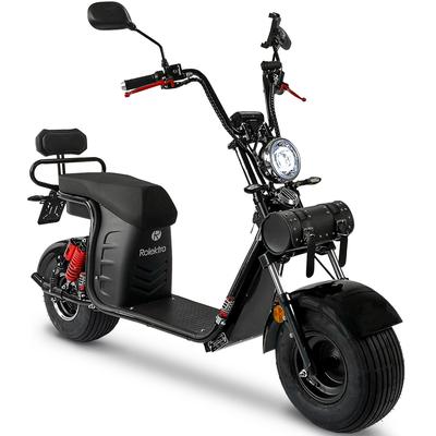 E-Motorroller ROLEKTRO "E-Cruiser 45 Lithium, Schwarz, 60V-20Ah Akku, 1500 Watt", schwarz (schwarz, schwarz), Elektromot