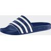 Badesandale ADIDAS ORIGINALS "ADILETTE", Gr. 48,5, blau (adiblau, weiß, adiblau), Synthetik, sportlich, Schuhe Badelatschen Pantolette Schlappen