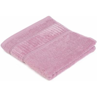 Handtuch GÖZZE "BIO Frottier", rosa (altrosa), B:50cm L:100cm, Walkfrottier, Obermaterial: 100% Baumwolle, Handtücher (Packung), im Set, Bio-Baumwolle, Pastell Farben, mit geschorener Bordüre Image